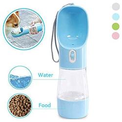 MaoCG Dog Water Bottle for Walking, Multifunctional and Portable Dog Travel Water Dispenser with Food Container,Detachable Design Combo Cup for Drinking and Eating,Suitable for Cats and Puppy