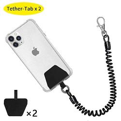 Phone Lanyard Tether with Patch, Doormoon Universal Stretchy Lasso Straps and Phone Case Anchor for Anti-drop Outdoor Hiking Cycling Climbing Compatible with iPhone Samsung Pixel Most Smartphones