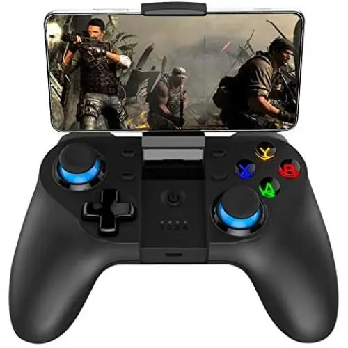 EEEKit Wireless Game Controller for Android/iOS Bluetooth Gamepad with Adjustable Bracket Holder Compatible with iPhone iPad Samsung Galaxy EEEKit Wireless Game Controller for Android/iOS Bluetooth Gamepad with Adjustable Bracket Holder Compatible with iPhone iPad Samsung Galaxy