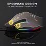 MOTOSPEED USB Wired 3500DPI Gaming Mouse Support Macro Programming, with 6 Buttons, Adjustable RGB Backlit, 6 Adjustable DPI Mouse for PC, Laptop, Apple MacBook