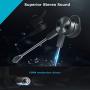 RAPOO Gaming Earbuds, Wired in-Ear Headphones with Dual Mic, Hi-Fi Stereo Earphones for Nintendo Switch PC, Laptop, Cellphone with 3.5mm Jack- Black