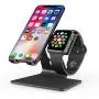 Apple Watch Stand, OMOTON 2 in 1 Universal Desktop Stand Holder for iPhone and Apple Watch Series 5/4/3/2/1 (Both 38mm/40mm/42mm/44mm) (Black) Apple Watch Stand, OMOTON 2 in 1 Universal Desktop Stand Holder for iPhone and Apple Watch Series 5/4/3/2/1 (Both 38mm/40mm/42mm/44mm) (Black)
