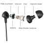 in Ear Headphones, Wired Noise Isolation Earbuds with Microphone and in-line Remote Control, Earphones in Fashion Color Compatible with iPhone iPad Android Smartphones(Black)