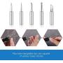 LDK Soldering Iron Kit Electronics, [Upgraded] Full Set 60W 110V Adjustable Temperature Welding Tool with 5pcs Different Tips, Stand, Tweezers, Sponge, Solder Sucker, Solder Wire and User Manual