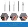 LDK Soldering Iron Kit Electronics, [Upgraded] Full Set 60W 110V Adjustable Temperature Welding Tool with 5pcs Different Tips, Stand, Tweezers, Sponge, Solder Sucker, Solder Wire and User Manual