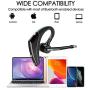 Bluetooth Headset, HOMOGO V5.0 Hands-Free Wireless Earpiece for Cell Phones, Bluetooth Earpiece Work for Business/Office/Driving (Gray)