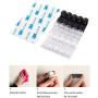 Funycell Cable Clips, 20 Pcs Self Adhesive Wire Holder for Organizing Cable Cords Home and Office, Black