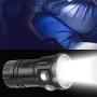 CHICIRIS LED Diving Flashlight IPX8 Waterproof, Outdoor Underwater Photography Fill Light with 7 Lighting Modes, 80M Underwater Flashlight for Diving, Underwater Photography, Outdoor Shooting
