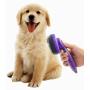 Hertzko Self Cleaning Slicker Brush – Gently Removes Loose Undercoat, Mats and Tangled Hair – Your Dog or Cat Will Love Being Brushed with The Grooming Brush