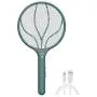 Endbug Rechargeable Fly Swatter Racket Handheld Bug Zapper with LED Light, USB Charging Electric Mosquito, Fly Insect Killer Indoor Outdoor (Green) Endbug Rechargeable Fly Swatter Racket Handheld Bug Zapper with LED Light, USB Charging Electric Mosquito, Fly Insect Killer Indoor Outdoor (Green)