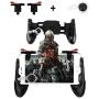 Newseego Mobile Game Controllers, Phone Triggers for Mobile Phone, Shooter Sensitive Controller Joysticks Gamepad for Knives Out/Rules of Survival(1 Pair Triggers + 3 in 1 Portable Gamepad)