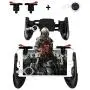 Newseego Mobile Game Controllers, Phone Triggers for Mobile Phone, Shooter Sensitive Controller Joysticks Gamepad for Knives Out/Rules of Survival(1 Pair Triggers + 3 in 1 Portable Gamepad)