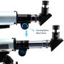 Telescope, Oumoda Travel Scope, 90 X Refractor Telescope, Astronomy Telescope Tabletop Nature Exploration Gifts Toys for Kids, Adults Sky Star Gazing, Birds Watching