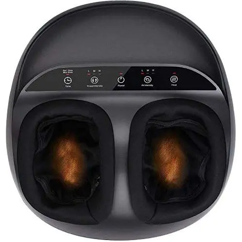 RENPHO Foot Massager Machine with Heat, Shiatsu Deep Kneading Therapy, Compression, Relieve Foot Pain from Plantar Fasciitis, Improve Blood Circulation, Fits feet up to Men Size 12