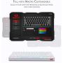 Redragon K530 Draconic 60% Compact RGB Wireless Mechanical Keyboard, 61 Keys TKL Designed 5.0 Bluetooth Gaming Keyboard with Brown Switches and 16.8 Million RGB Lighting for PC, Laptop, Cell Phone