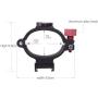 Ring Clamp Adapter for DJI OSMO Mobile 3, Extension Rod Gimbal Mount with Cold Shoe 1/4" Thread for OSMO Mobile 2 Mobile 1 Applied to Rode Video Microphone, LED Spotlight, Monitor, Vlogging Accessory