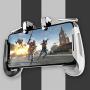 hahalys Mobile Phone Game Controller Shooter Key Gamepad Gaming Controller for Android Gamepad Black White
