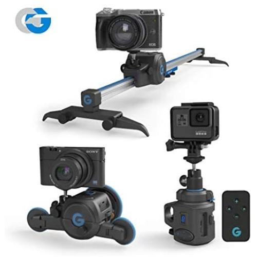 GripGear Movie Maker, The Directors Set - Electronic Camera Slider & Micro Dolly & 360° Panoramic Time Lapse System.