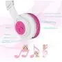 Bluetooth Headphones, Riwbox CT-7 Cat Ear LED Light Up Wireless Foldable Headphones Over Ear with Microphone and Volume Control for iPhone/iPad/Smartphones/Laptop/PC/TV (White&Pink) Bluetooth Headphones, Riwbox CT-7 Cat Ear LED Light Up Wireless Foldable Headphones Over Ear with Microphone and Volume Control for iPhone/iPad/Smartphones/Laptop/PC/TV (White&Pink)