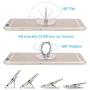 Transparent Phone Ring Cell Phone Ring Holder 360 Degree Rotation Round Finger Ring Stand Kickstand Compatible Most of Smartphones Set of 2 (Silver)