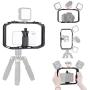 Upgrade M-Rig Metal Smartphone Video Rig with 3 Cold Shoe Mount Compatible with GoPro Series Hero 8 7 6 5, for DJI OSMO Action, Smartphone Camera DSLR Video Shooting/Filming Add Microphone Video Light
