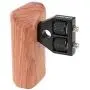 CAMVATE DSLR Wood Wooden Handle Grip Mount Support for DV Video Cage Rig (Left Hand)