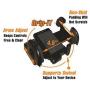 Bracketron Grip-iT Universal Smartphone Air Vent Car Mount Phone Holder Hands Free iPhone X 8 Plus 7 SE 6s 6 5s 5 4s Samsung Galaxy S9 S8 S7 S6 S5 Note Google Pixel 2 XL LG Nexus Sony Nokia PHV-200-BL
