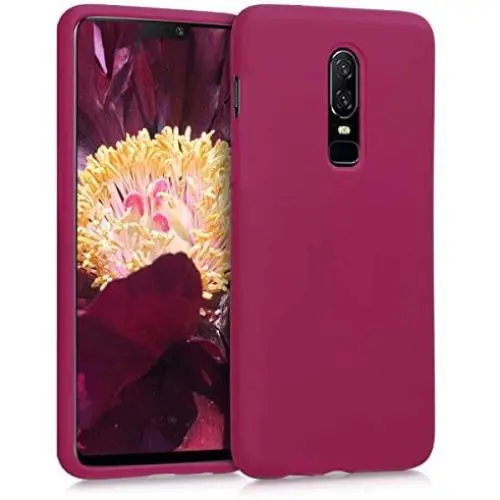 kwmobile TPU Silicone Case Compatible with OnePlus 6 - Soft Flexible Rubber Protective Cover - Fuchsia kwmobile TPU Silicone Case Compatible with OnePlus 6 - Soft Flexible Rubber Protective Cover - Fuchsia