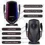 Wireless Car Charger 10W Fast Charging Car Mount Touch Sensing Automatic Retractable Clip Fast Charging Compatible for iPhone Xs Max/XR/X/8/8Plus, Samsung S9/S8/Note8 (Silver) Wireless Car Charger 10W Fast Charging Car Mount Touch Sensing Automatic Retractable Clip Fast Charging Compatible for iPhone Xs Max/XR/X/8/8Plus, Samsung S9/S8/Note8 (Silver)