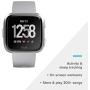 Fitbit Versa Smart Watch, Gray/Silver Aluminium, One Size (S & L Bands Included) (Renewed)