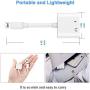 Headphone Adapter 2 in 1 3.5mm Earphone Headphone Adapter for iPhone 11 pro car Charger Dongle Cable Headphone Jack Adapter for iPhone/Xs Max/Xr/8/Plus/7/7Plus Audio Splitter Accessory Supports
