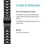 LDFAS Fenix 6X/5X Band, 26mm Vented Titanium Metal Quick Fit Watch Strap with DLC Coating Version Compatible for Garmin Fenix 6X Pro/Fenix 5X Plus Tactix Delta, Black