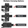 Takfox Phone Holster for Samsung Galaxy S20 Ultra S20 Plus S10+ S9 S8 S7 J7 J3, A10e A20 A30 A50, G7 Power Z4, Stylo 5 4, Nylon Cell Phone Belt Clip Holster Carrying Phone Pouch w Card Holder,Black