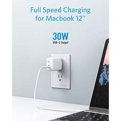 USB C Charger, Anker 30W PIQ 3.0 Fast Charger Adapter, Anker PowerPort III Mini Compact Type-C Charger, for iPhone 11/11 Pro/Max/XR/XS/X / 8, iPad Pro, MacBook, Galaxy, Pixel, and More