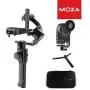 MOZA Air 2 3-Axis Stabilized Handheld Gimbal, with iFocus-M Follow Focus Motor & Extra Battery for Mirrorless Camera, DSLR Camera, 16hs Running Time, “4-Axis”8 Follow Modes, 9lbs Payload