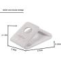 SAMDI Wood Cell Phone Stand for iPhone 5 6 7 8 X Plus, LG, Huawei, XiaoMi, Samsung Galaxy S5 S7 S6 (Oak Wood White)