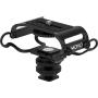 Movo SMM5-B Universal Microphone and Portable Recorder Shock Mount - Fits the Zoom H1n, H2n, H4n, H5, H6, Tascam DR-40x, DR-05x, DR-07x and others with a 1/4" Mounting Screw (Black)
