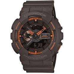Casio Mens GA-110TS-1A4 G-Shock Analog-Digital Watch With Grey Resin Band