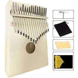 Luvay Kalimba 17 key Thumb Piano, Solid Mahogany Body