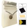 Luvay Kalimba 17 key Thumb Piano, Solid Mahogany Body