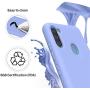 Weycolor Samsung Galaxy A11 Case, with Tempered Glass Screen Protector [2 Pack], Liquid Silicone Slim Soft Fit Drop Protection Case for Galaxy A11 (Purple)