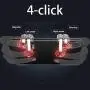RONSHIN Mobile Controller,4-Click Metal PUBG Mobile Controller Portable Gamepad L1 R1 Trigger Aim L1R1 Shooter Phone Game Fire Button Black