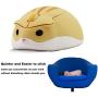 2.4GHz Wireless Mouse Cute Hamster Shape Less Noice Portable Mobile Optical 1200DPI USB Mice Cordless Mouse for PC Laptop Computer Notebook MacBook Kids Girl Gift (Yellow