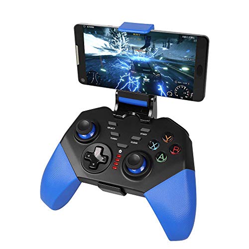 PowerLead Mobile Game Controller, PG8721 Wireless Turbo Combo Key Mapping Mobile Gamepad Compatible with IOS Android iPad Tablet