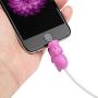 Cute Animal Bite Cable Protector for iPhone iPad Charger, SUNGUY 9pcs Fruit USB Cable Protector, Cable Chomper, Charging Cord Protector, USB Charger Saver