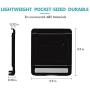 Elimoons Phone Stand, 4 Pack Cell Phone Stand, Universal Foldable Tablet Stand Multi-Angle Pocket Desktop Holder Cradle Compatible Phone XR XS Max X/8/7 Plus/7/6s/6/5/4 SE, Tablets(6-11"), Black
