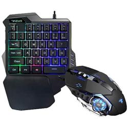 Alician PUBG Mobile Gamepad Controller Gaming Keyboard Mouse Converter for Apple Android Phone G30 Keyboard + G3 Gaming Mouse