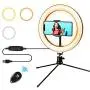 LED Ring Light 10” with Stand and Phone Holder, Selfie Ring Light with 3 Light Modes and 10 Brightness Level for Live Stream, Makeup, Photography, Youtuber, Vlogging, TikTok (10”/26CM) LED Ring Light 10” with Stand and Phone Holder, Selfie Ring Light with 3 Light Modes and 10 Brightness Level for Live Stream, Makeup, Photography, Youtuber, Vlogging, TikTok (10”/26CM)