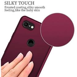 X-level Google Pixel 3 Case, Mobile Phone Case [Guardian Series] Soft TPU Matte Finish Slim Fit Ultra Thin Light Protective Cell Phone Back Cover for Google Pixel 3-WineRed