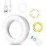 Disnadda Selfie Ring Light,3 Lighting Modes Rechargeable Clip on Selfie Fill Light with 40 Led for iPhone Laptop Android Smart Phone Photography, Camera Video, Girl Makes Up(White) Disnadda Selfie Ring Light,3 Lighting Modes Rechargeable Clip on Selfie Fill Light with 40 Led for iPhone Laptop Android Smart Phone Photography, Camera Video, Girl Makes Up(White)